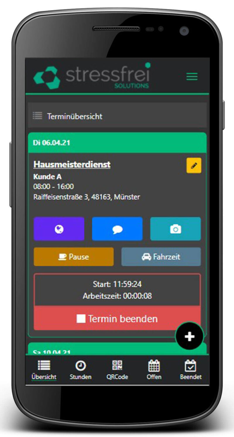 Zeiterfassung App Android - Stressfrei Solutions